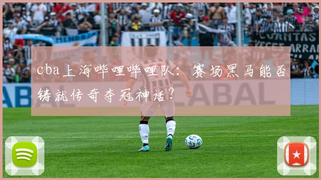 cba上海哔哩哔哩队:赛场黑马能否铸就传奇夺冠神话?